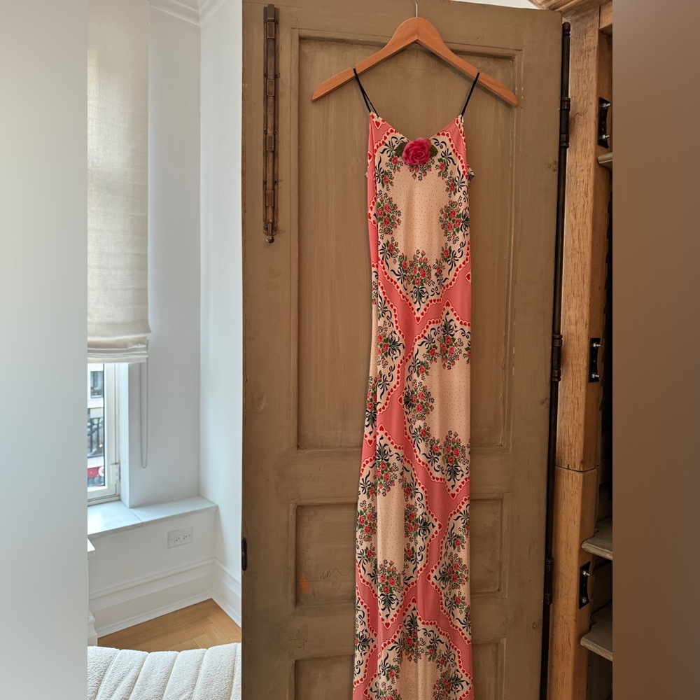 BRAND NEW RODARTE BOUQUET PRINTED SILK SLIP